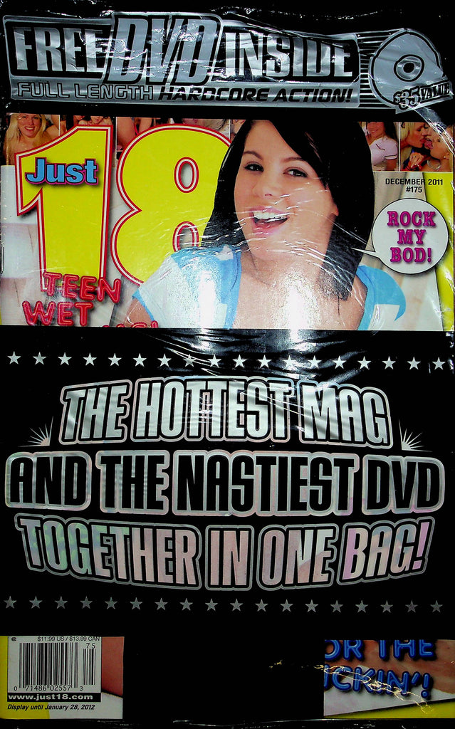Just 18 Magazine December 2011 #175 W/DVD 112822RP3