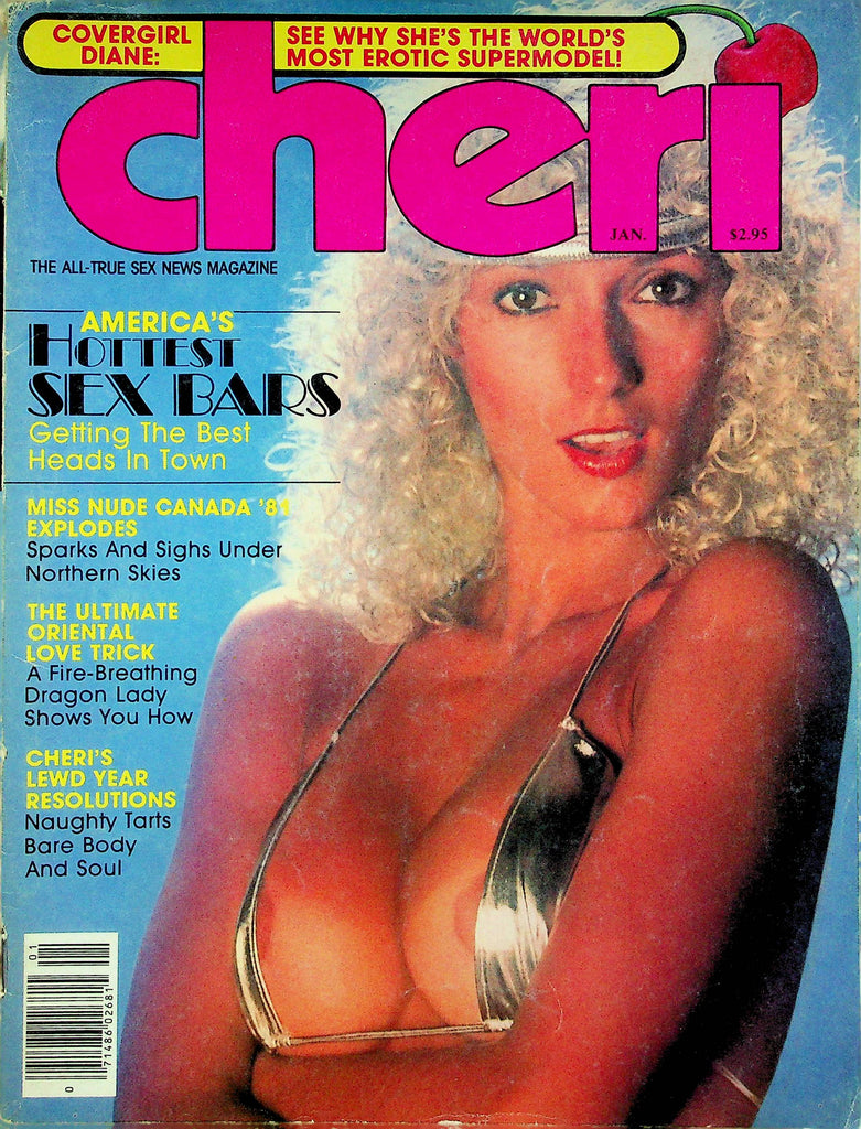 Cheri Magazine Diane & Miss Nude Canada '81 & Taylor Evans' January 1982 0629122RP