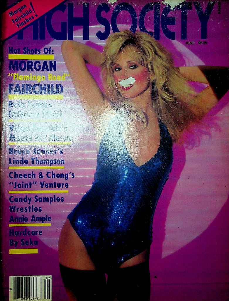High Society Magazine Morgan Fairchild & Rula Lenska June 1981 121022RP