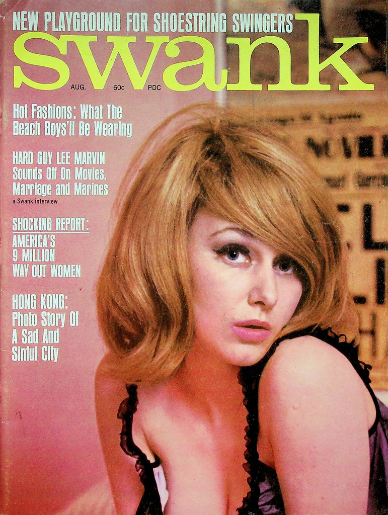 Swank Magazine Hard Guy Lee Marvin & Patricia August 1966 W/Centerfold 061022RP
