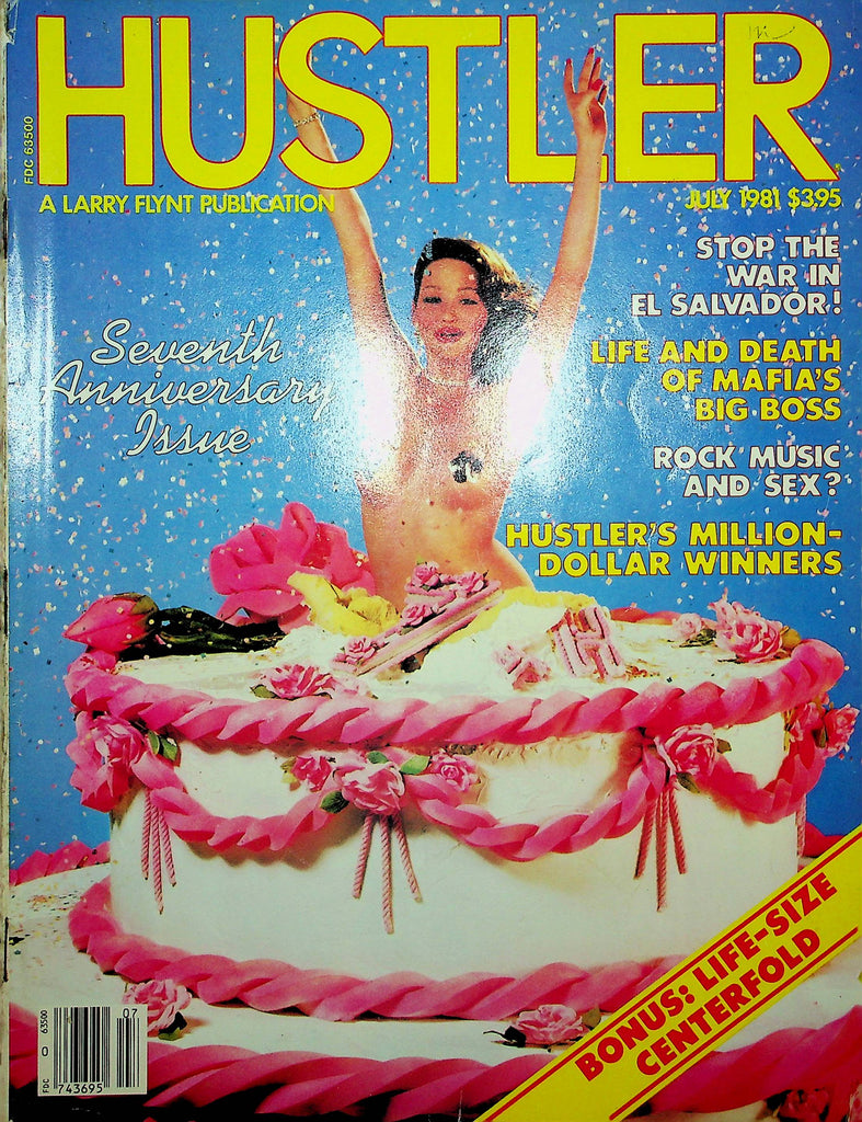 Hustler Magazine 7th Anniversary Issue & War In El Salvador July 1981 030826lmp