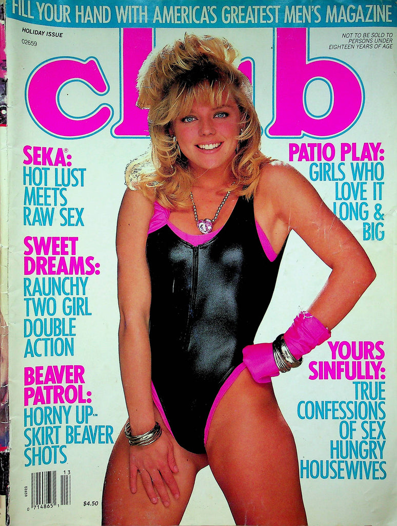 Club Magazine Seka & Auntie Jayne & Jenny Holiday 1989 122722RP