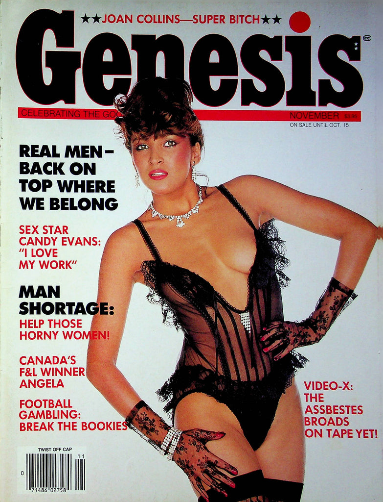 Genesis Magazine Candy Evans & Joan Collins November 1986 013023RP