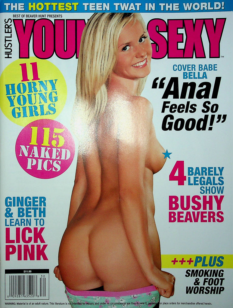 Hustler's Young & Sexy Magazine Bella Ginger & Beth 2014 W/DVD 011123RP