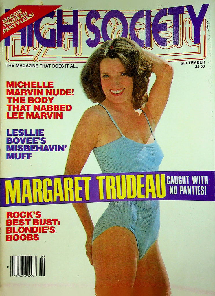 High Society Magazine Michelle Marvin & Lesllie Bovee & Margaret Trudeau September 1979 061522RP