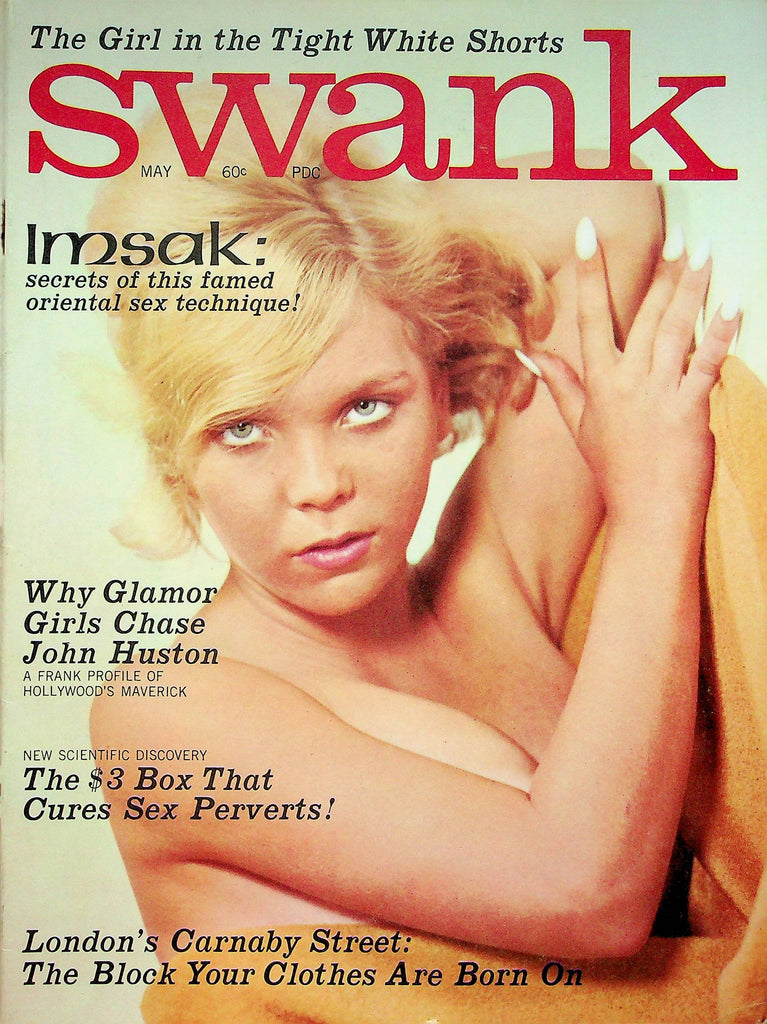 Swank Magazine Imsak & John Huston May 1966 W/Centerfold  061022RP