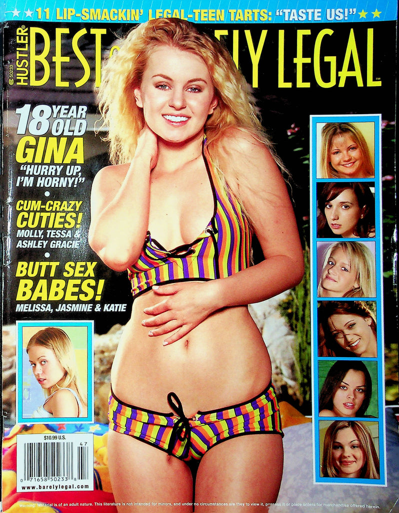 Hustler Best Of Barely Legal Magazine Gina Molly & Tessa 2006 022423RP