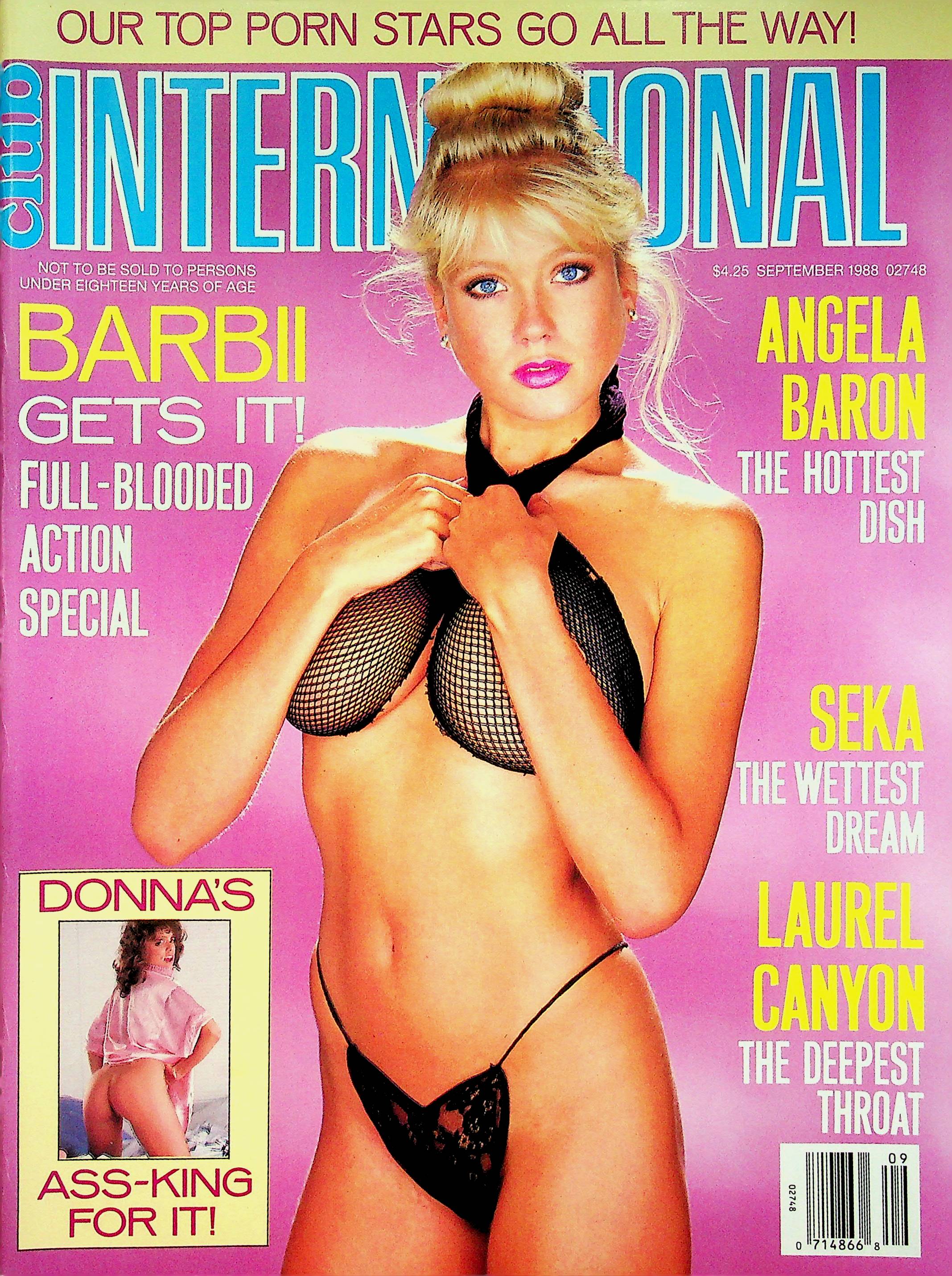 Club International Magazine Barbii Seka & Laurel Canyon September 1988  081322RP