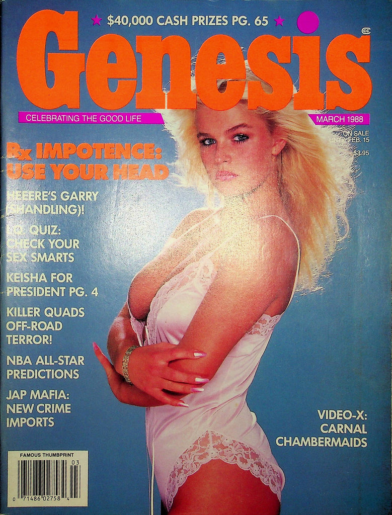 Genesis Magazine Lacy Varfaga & Tess & Gretchen March 1988 010723RP