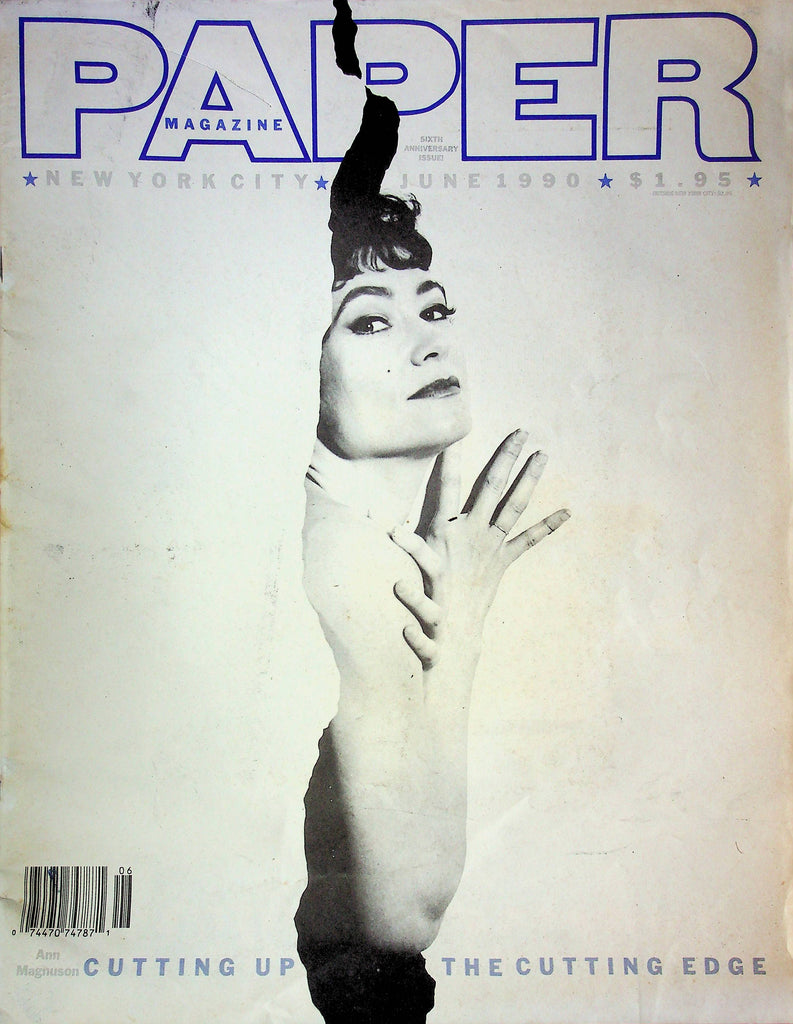 Paper Oversized Magazine Ann Magnuson June 1990 6th Anniversary Issue 021023RP