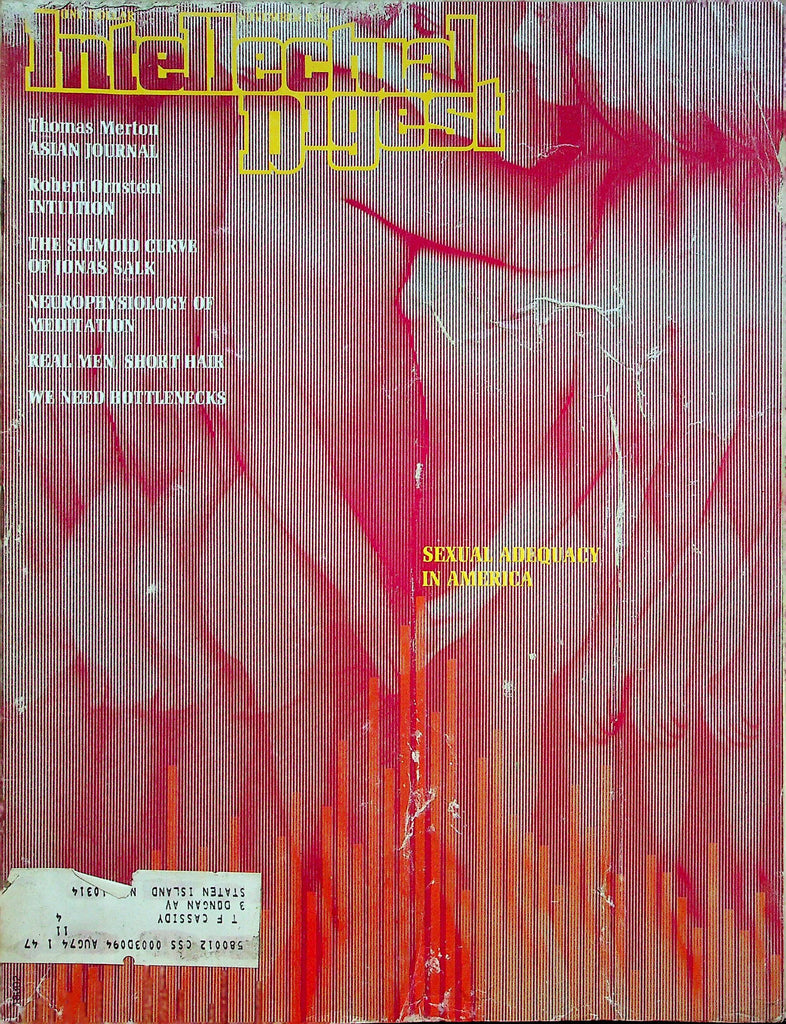 Intellectual Digest Magazine Thomas Merton & Robert Ornstein November 1973 081522RP