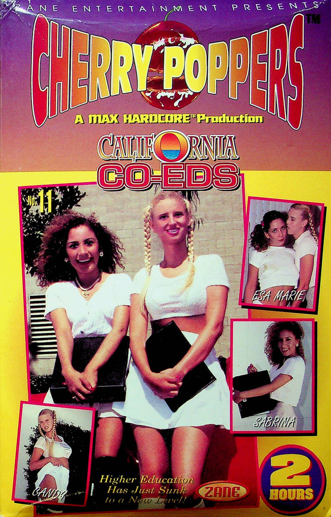 Adult VHS Movie Cherry Poppers California Co-Eds No.11 Ft. Esa Marie & Sabrina 1995 By Zane Ent. 031723RPVHS3
