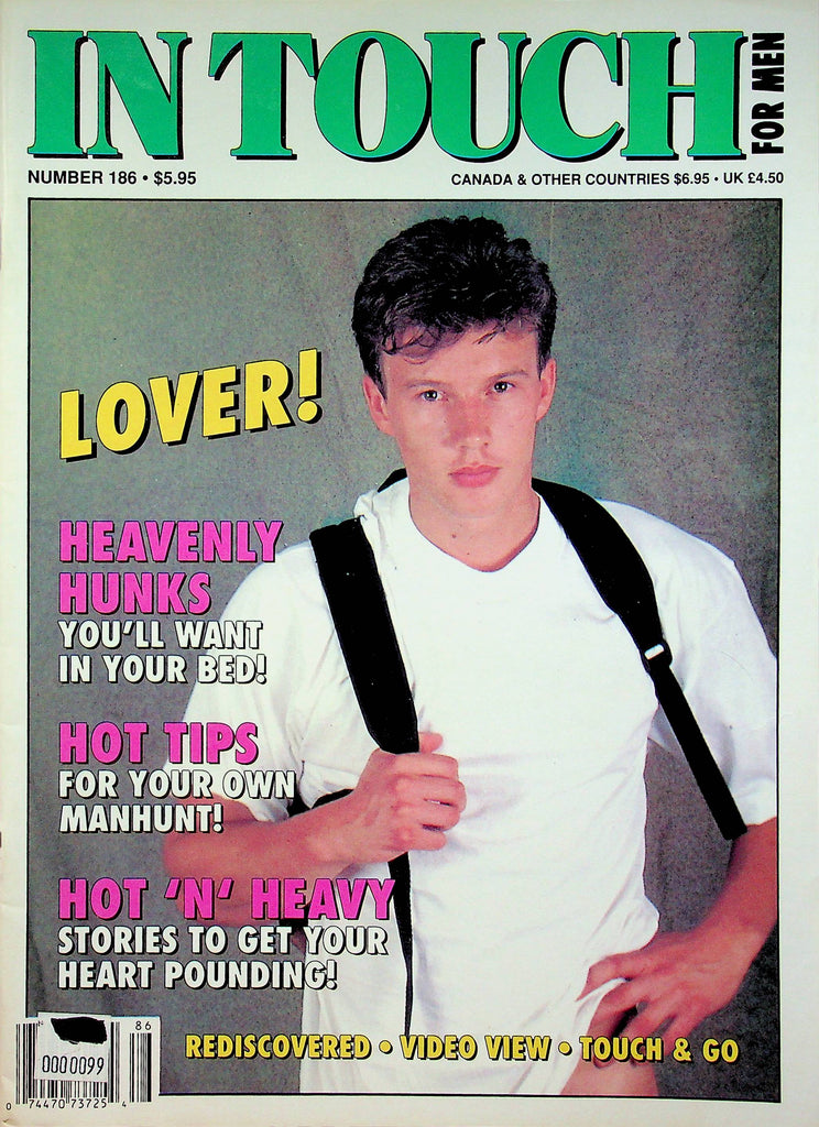 In Touch Adult Magazine David Moore Dolph Geldt #186 August 1992 062022RP