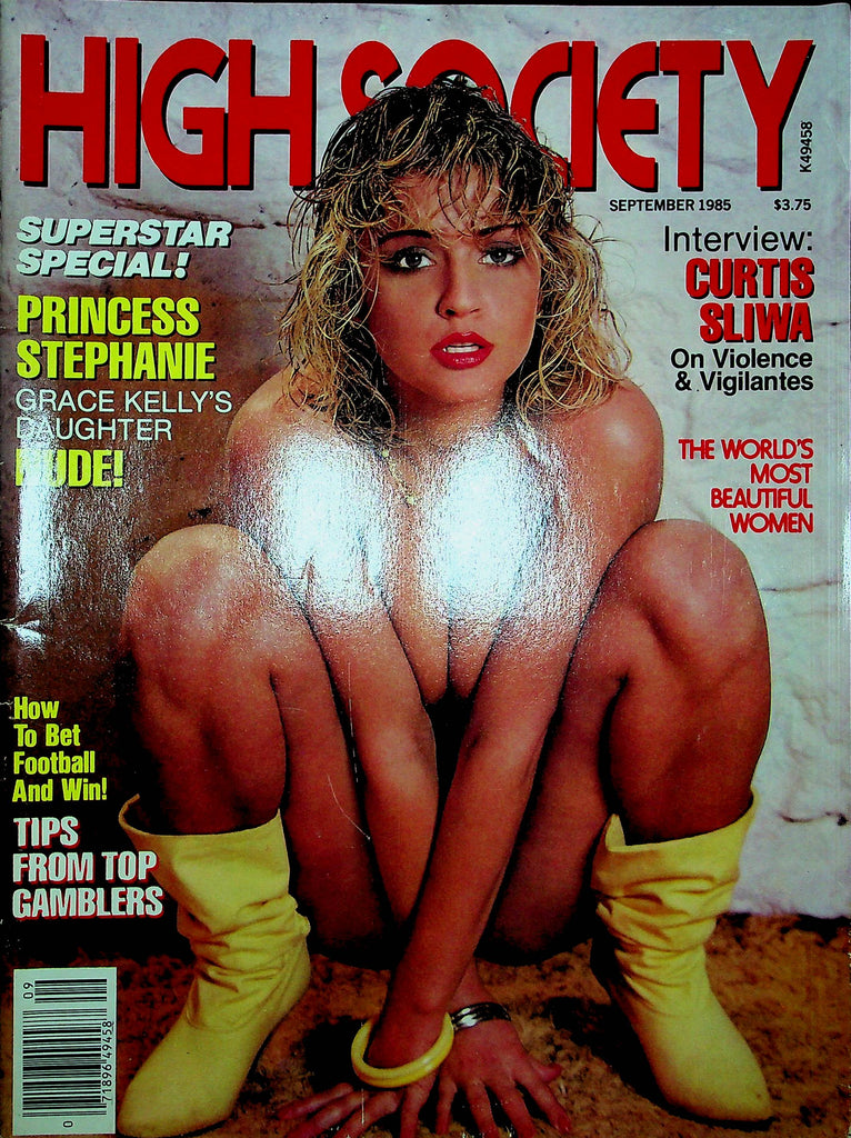 High Society Magazine Princess Stephanie & Curtis Sliwa September 1985 102422RP2