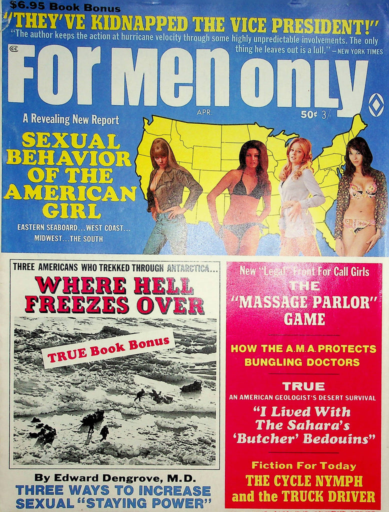 For Men Only Magazine Sexual Behavior Of The American Girl April 1970 100422RP