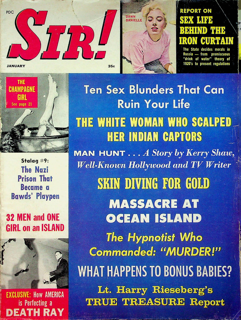 Sir! Magazine Skin Diving For Gold January 1963 0628122RP