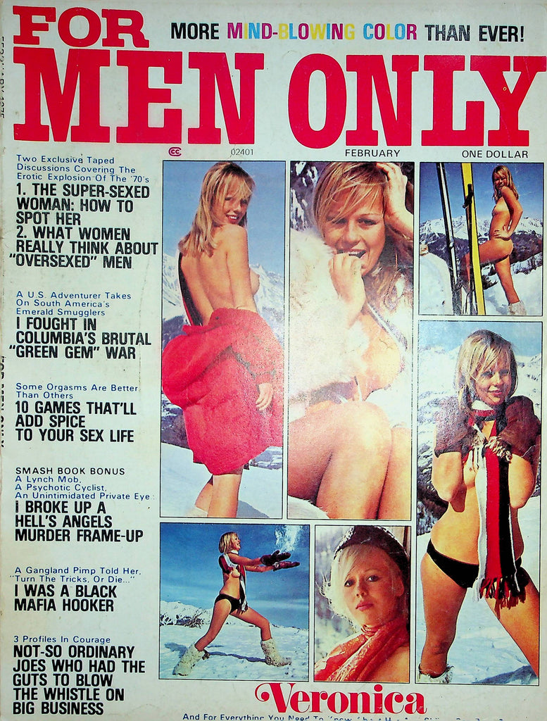 For Men Only Magazine The Super Sexed Woman How To Spot February 1975 100422RP
