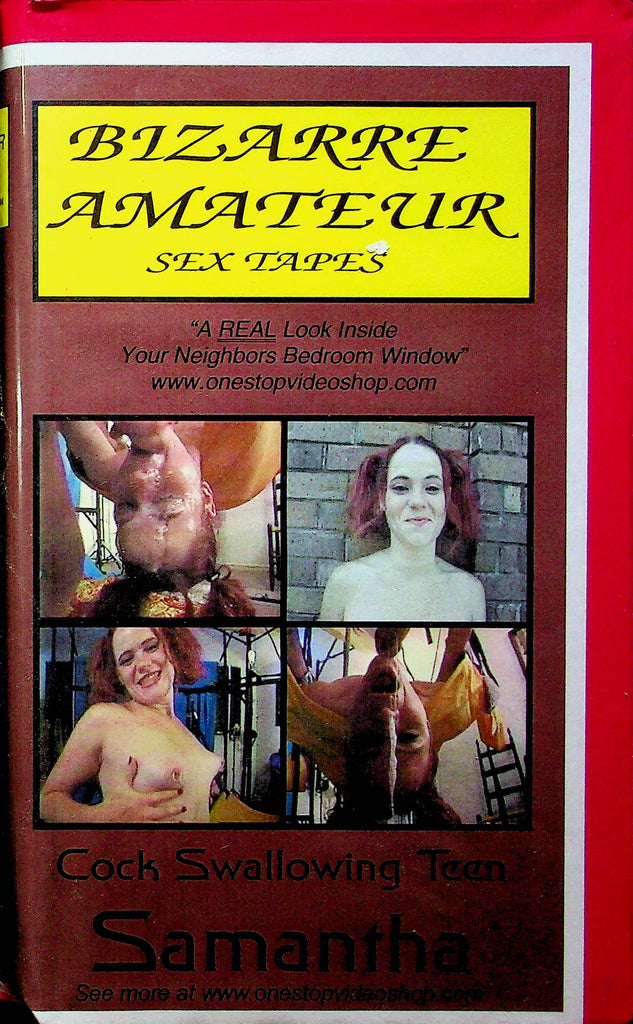 Adult VHS Movie Bizarre Amateur Sex Tapes Cock Swallowing Teen Samantha #511 031323RPVHS2