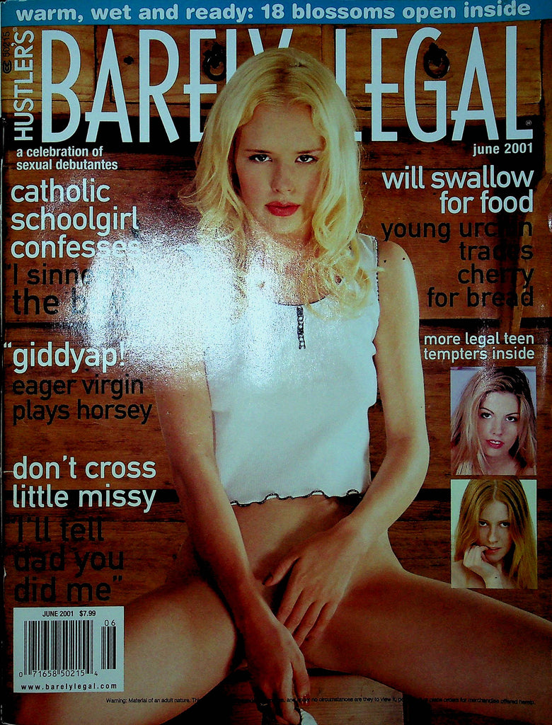 Hustler Barely Legal Magazine Jill Mandy & Rayanne June 2001 122922RP