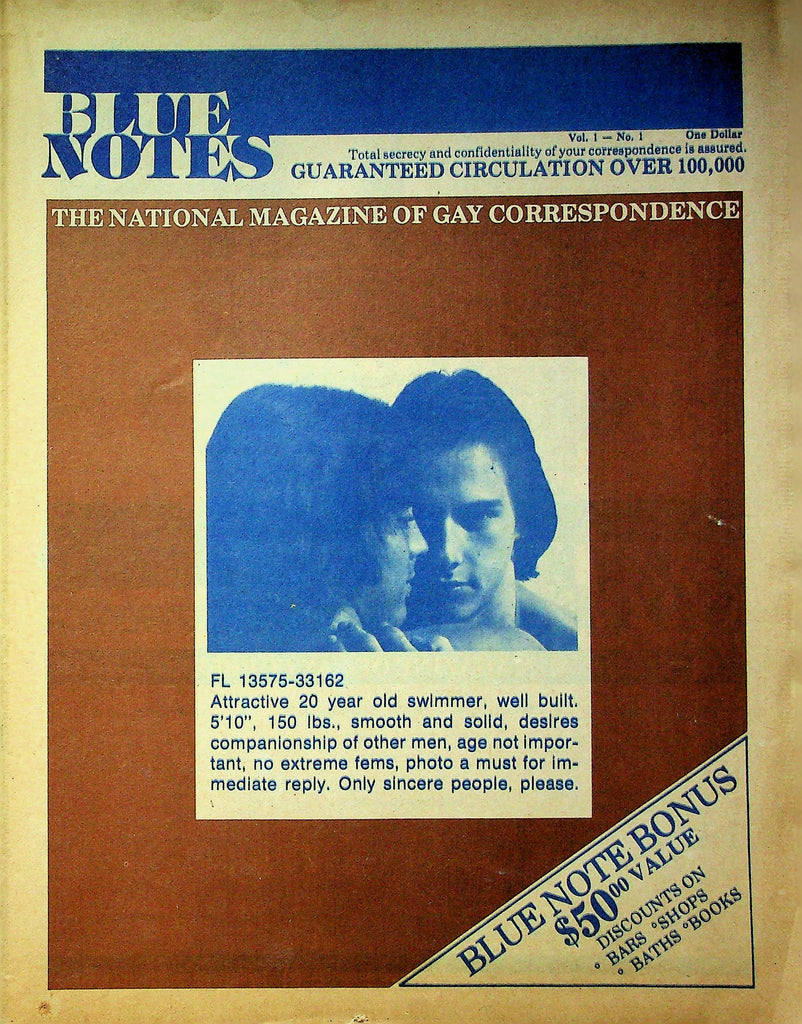 Blue Notes Swinger Magazine Personal Ads Vol.1 No.1 030223RP