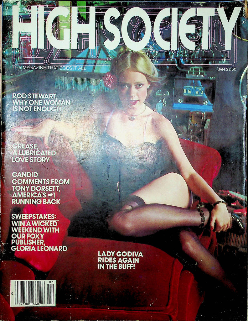 High Society Magazine Lady Godiva & Tony Dorsett Interview January 1979 good readers copy 010923RP