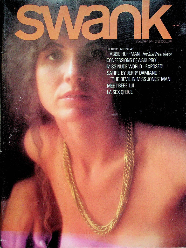 Swank Magazine Abbie Hoffman & Miss Nude World January 1974 W/Centerfolds 061322RP