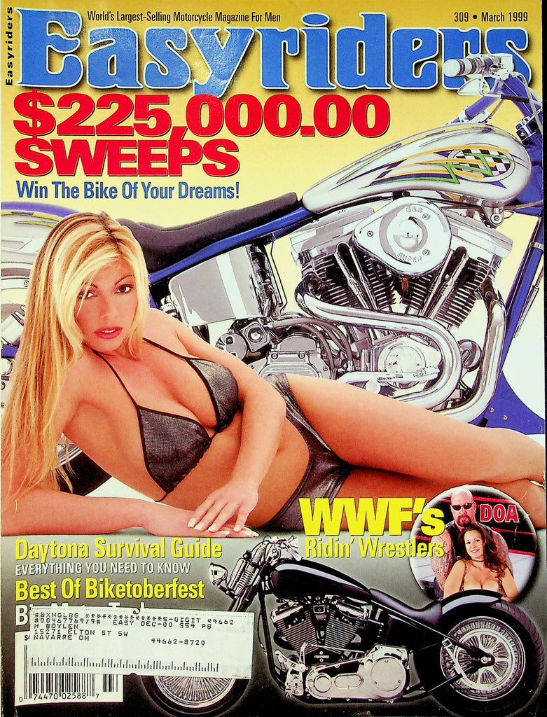 Easyriders Magazine Daytona Survival Guide & WWF's DOA March 1999 061022RP
