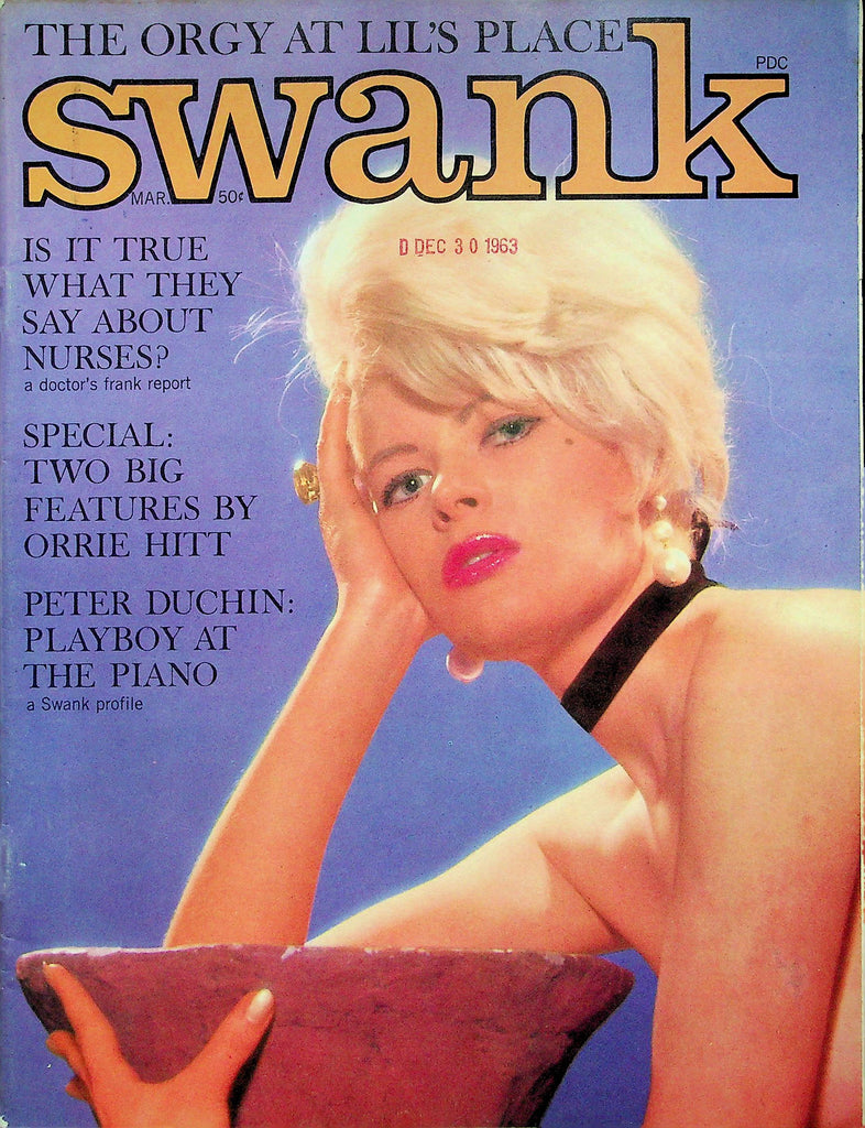 Swank Magazine Peter Duchin & Bernadette Kell March 1964 W/ Centerfold 052322RP