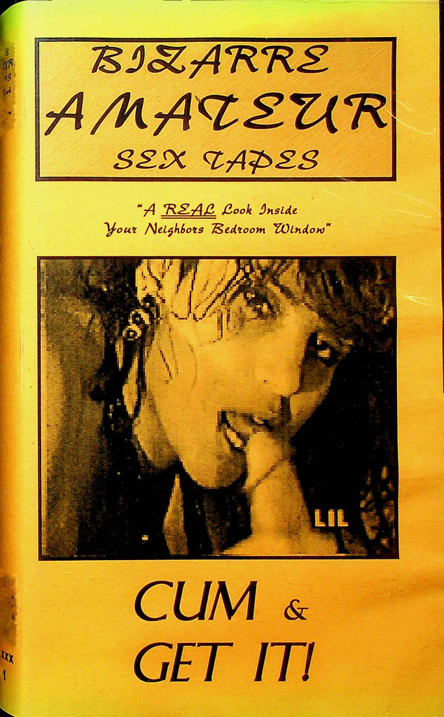 Adult VHS Movie Bizarre Amateur Sex Tapes Cum & Get It #271 031323RPVHS3