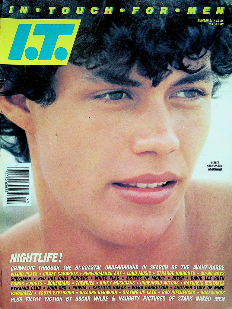 In Touch Adult Magazine Marinho From Brazil & Bobby Bradley & Allan Mace #91 May 1984 062022RP