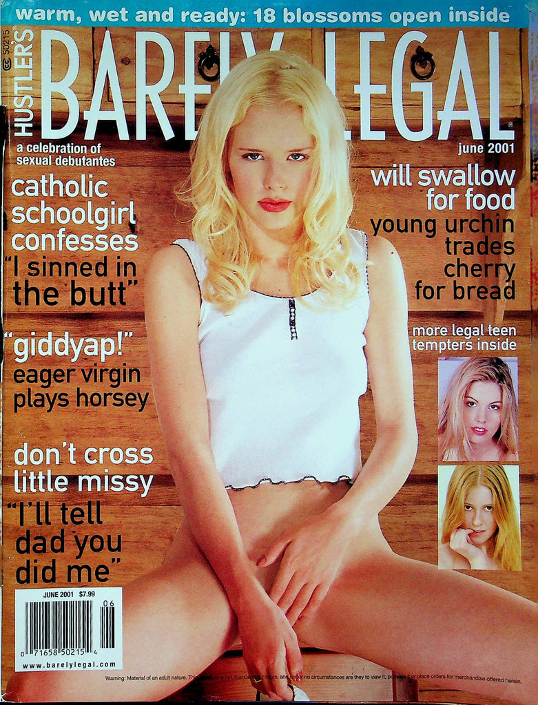 Hustler Barely Legal Magazine Jill & Mandy & Rayanne June 2001 123022RP