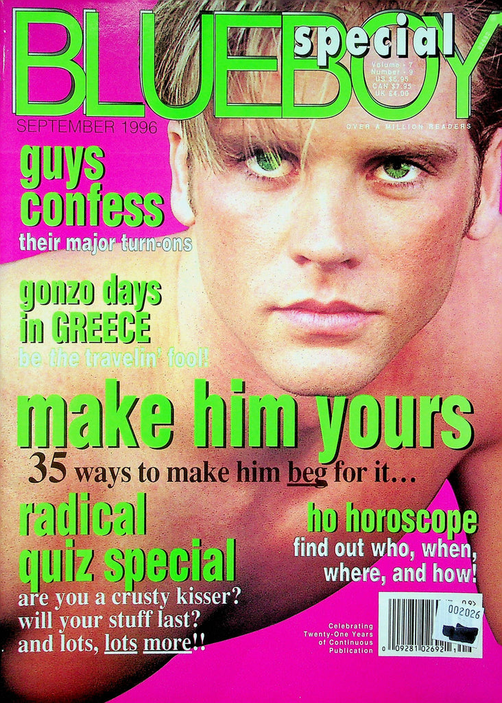 Blueboy Magazine Special Gonzo Days In Greece September 1996 0621122RP