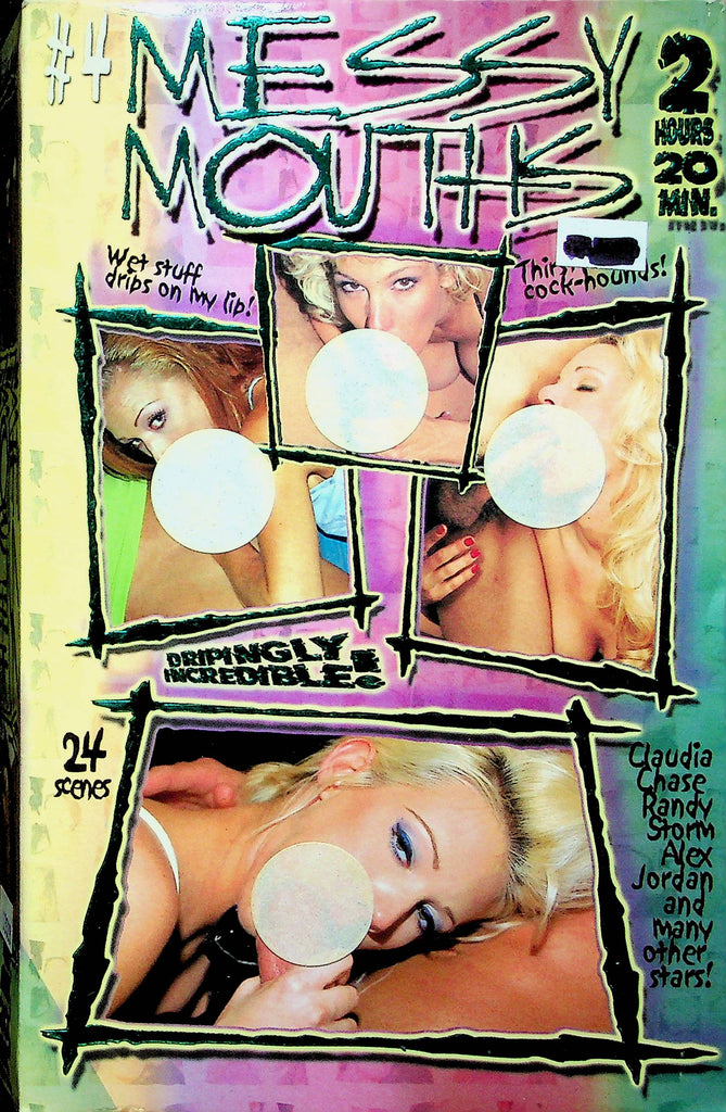 Adult VHS Movie Messy Mouth #4 Ft. Claudia & Randy & Storm 1999 By Sunshine Films 031023RPVHS3