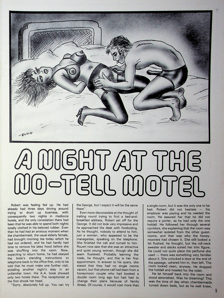 A Night At The No-Tell Motel Adult Magazine good reading copy 021723RP