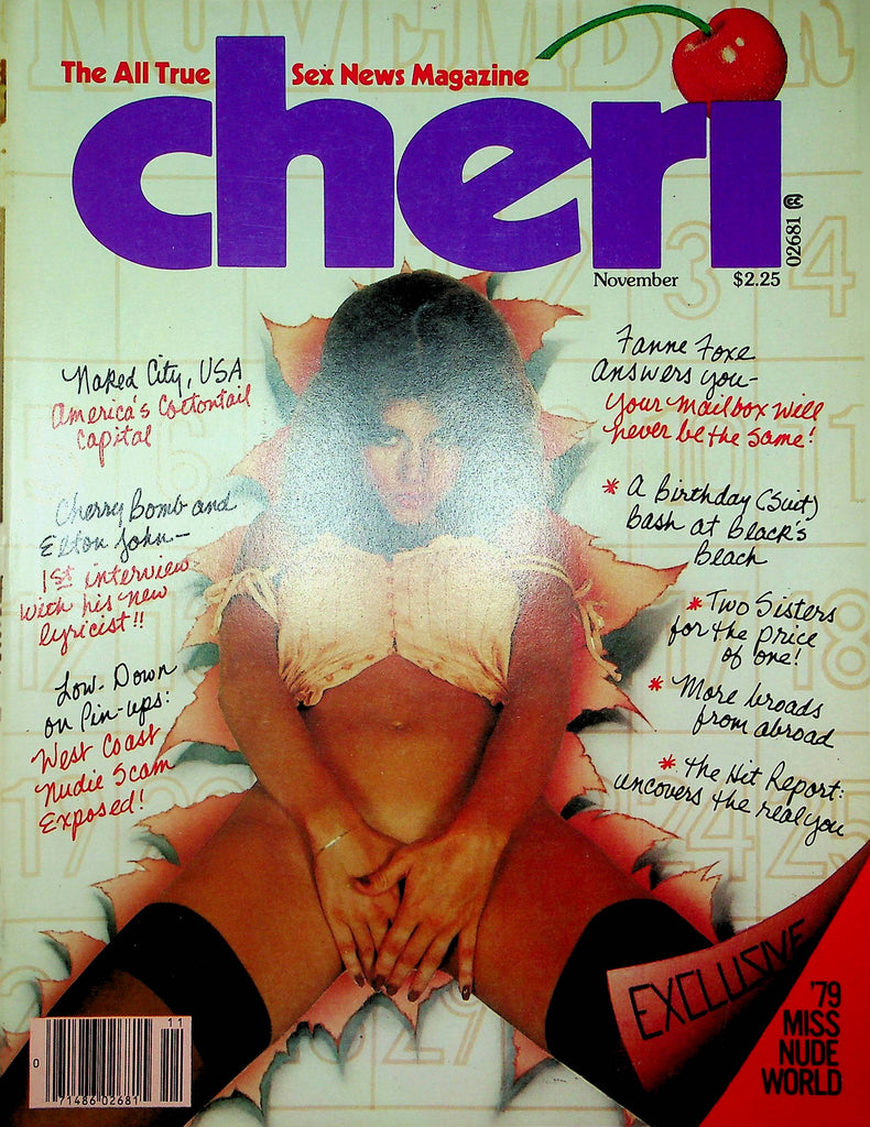 Cheri Magazine '79 Miss Nude World & Elton John November 1978 101922RP