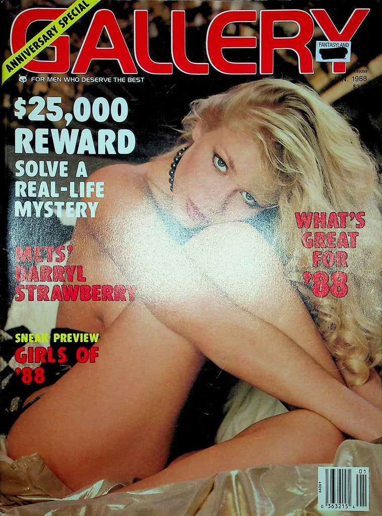Gallery Magazine Darryl Strawberry & Laura & Joann January 1988 093122RP