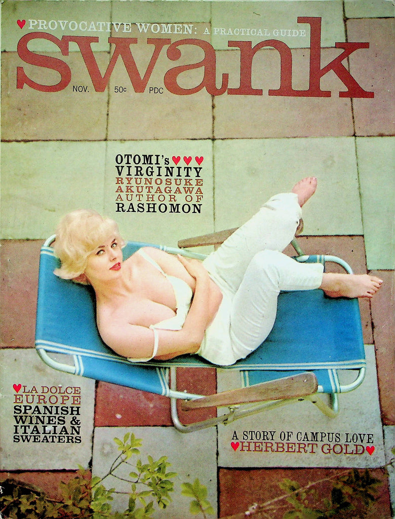 Swank Magazine Otomi's Virginity & Herbert Gold November 1962 W/Pullout 061322RP