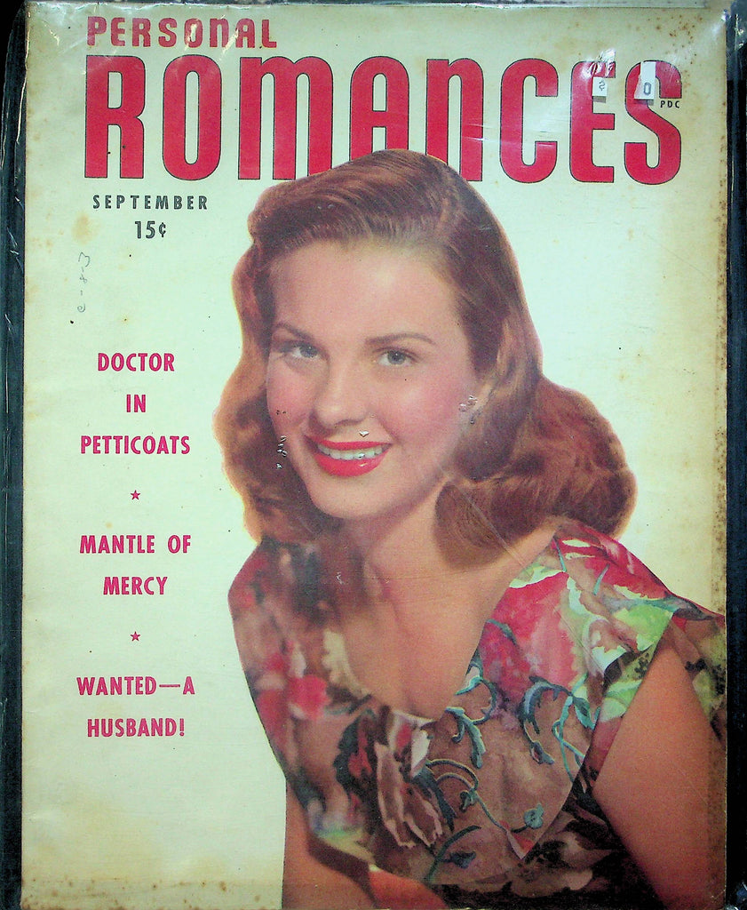 Personal Romances Magazine Mantle Of Mercy September 1948 071922RP