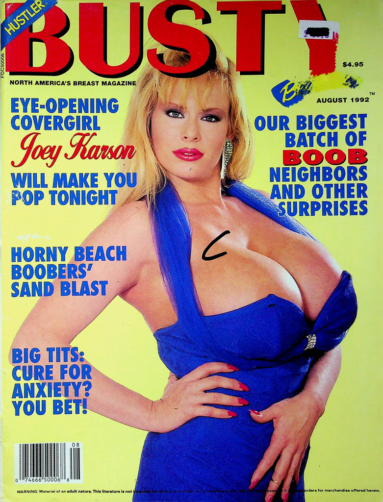 Hustler Busty Beauties Magazine Joey Karson & Winona & Clio August 1992 030123RP
