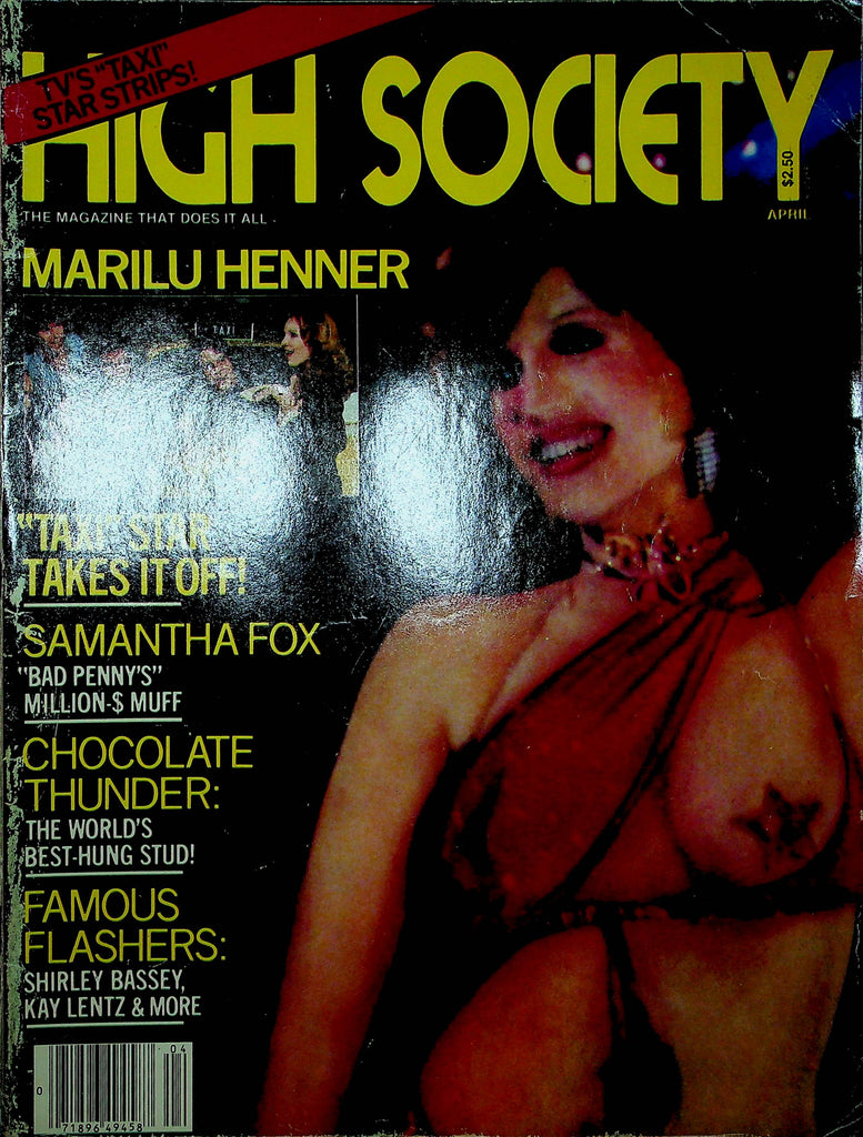 High Society Magazine Marilu Henner & Samantha Fox April 1980 123022RP