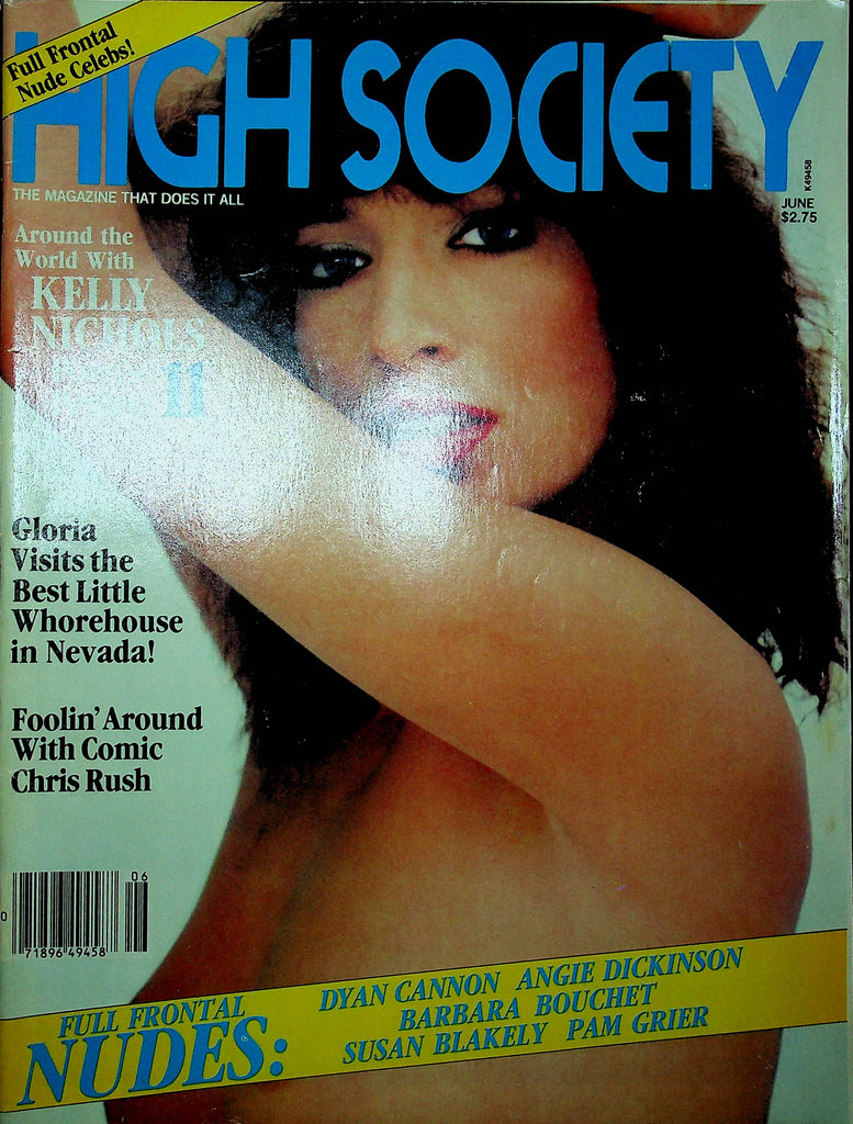 High Society Magazine Kelly Nichols & Barbara Bouchet June 1980 123022RP