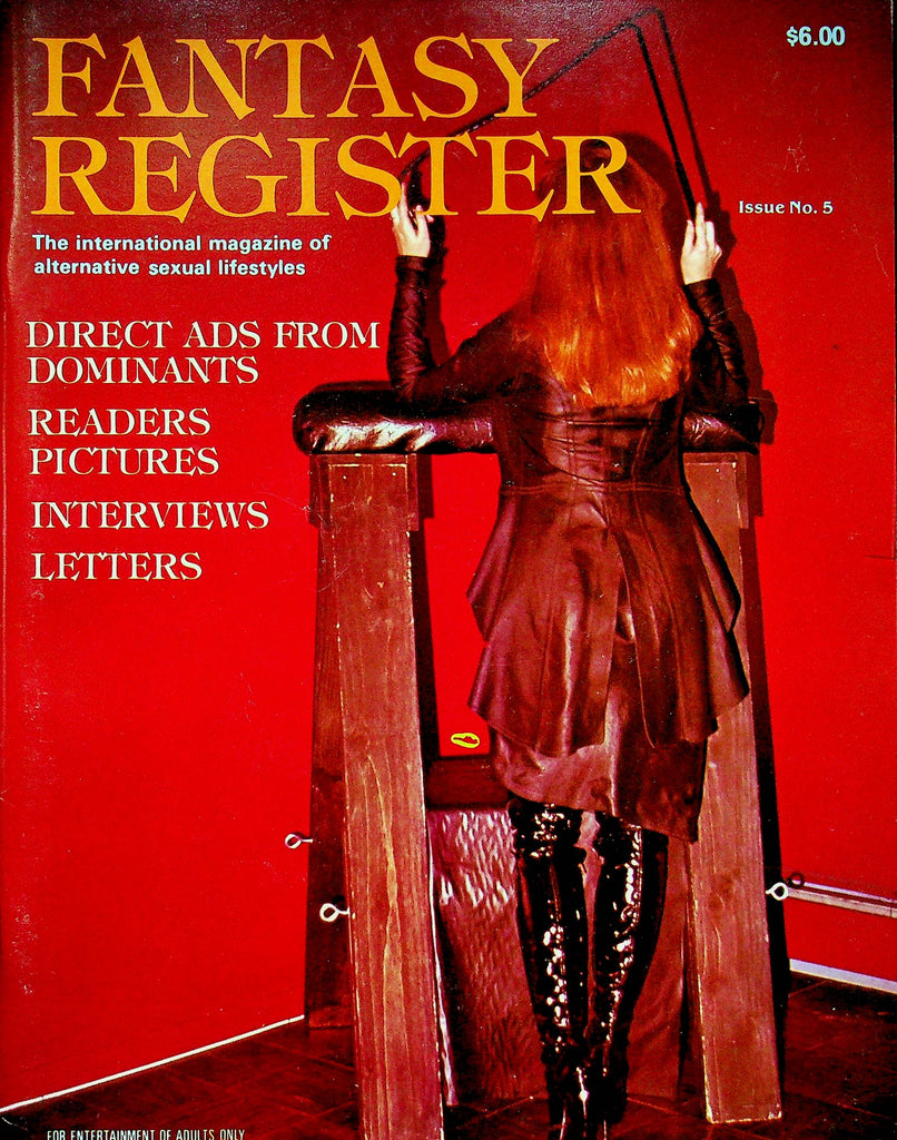 Fantasy Register Magazine Direct Ads From Dominants No.5 1983 0628122RP