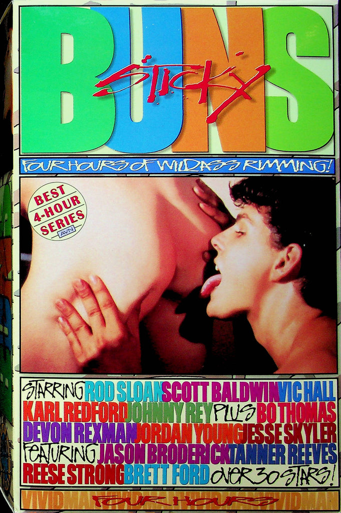 Gay Adult VHS Movie Sticky Buns Ft. Rod Sloan & Scott Baldwin 1997 By Vivid Ent. 032323RPVHS4