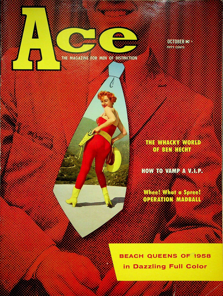 Ace Magazine World Of Ben Hecht & Operation Madball October 1958 062022RP