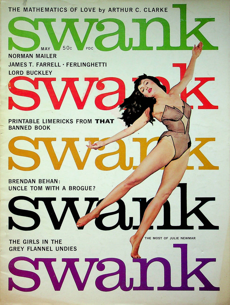 Swank Magazine Brendan Behan & Julie Newmar May 1961 061322RP