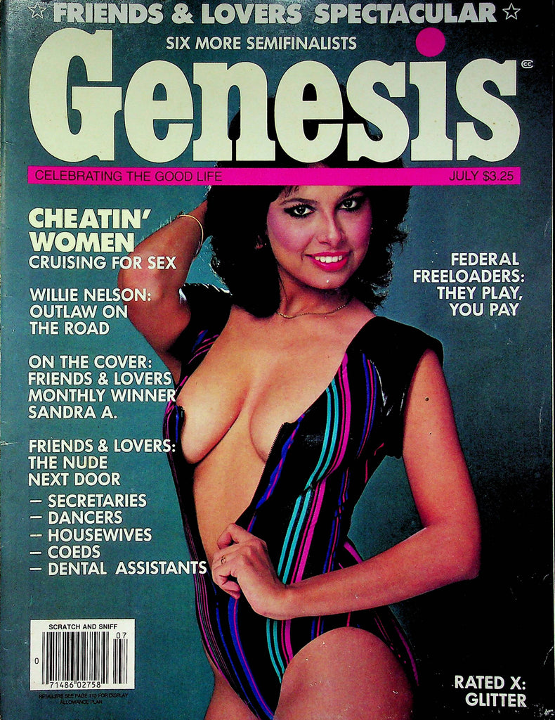 Genesis Magazine Willie Nelson & Stephanie & Sandra A July 1984 081322RP