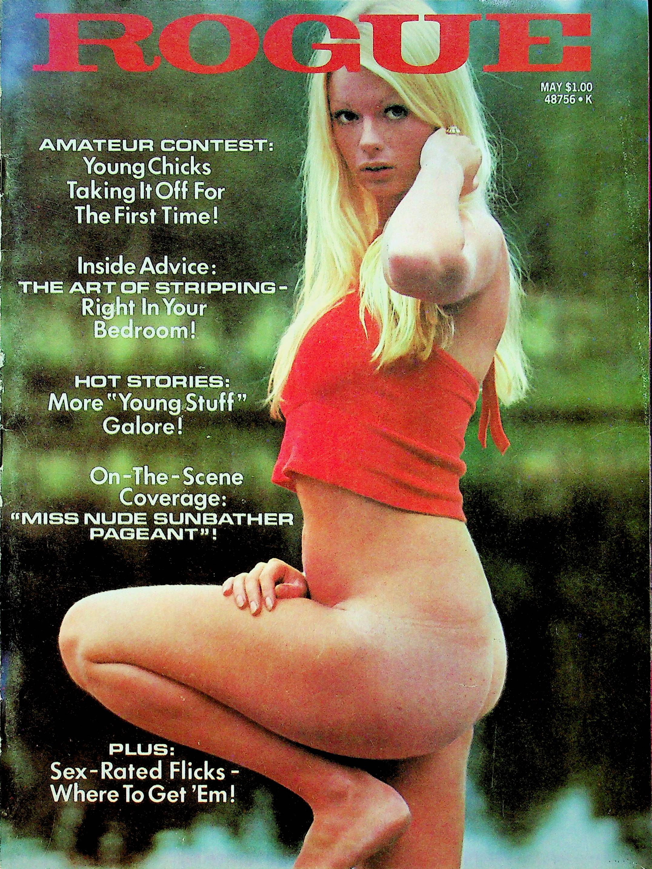 Rogue Adult Magazine Miss Nude Sunbather Pageant Bunny and Bev May 1973 photo