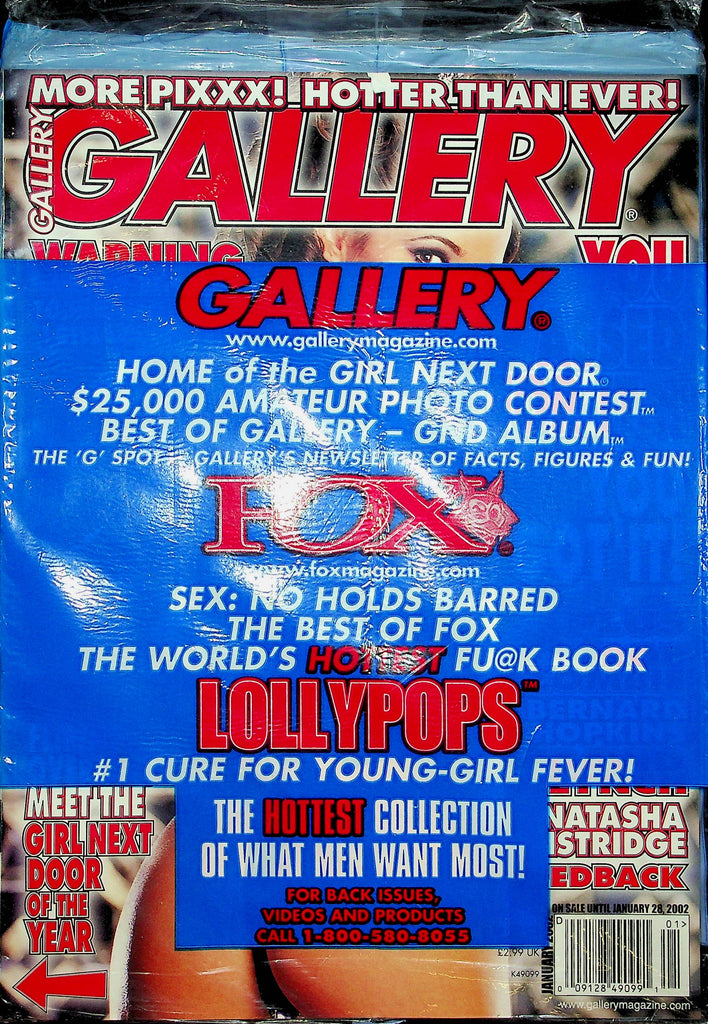 Gallery Magazine Natasha Henstridge Girl Next Door January 2002 SEALED 093022RP