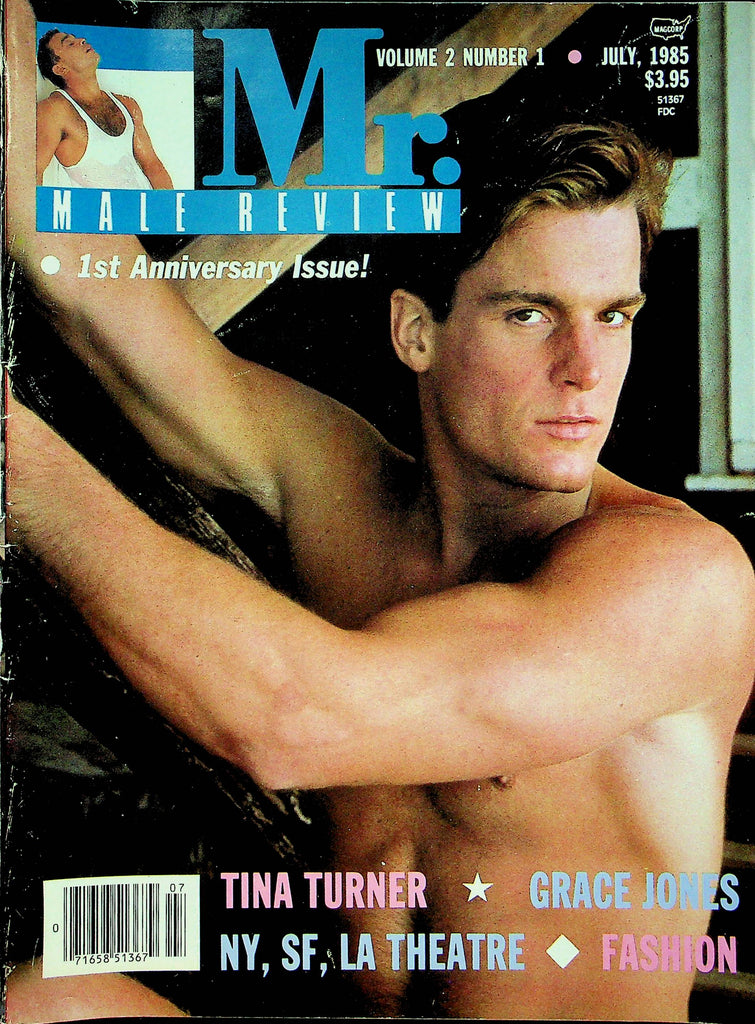 Mr. Male Review Magazine Tina Turner & Grace Jones July 1985 062022RP