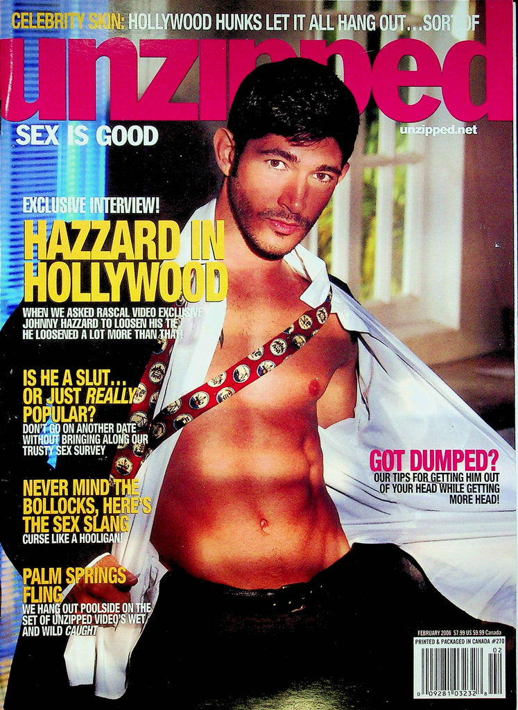 Unzipped Magazine Johnny Hazzard February 2006 0621122RP